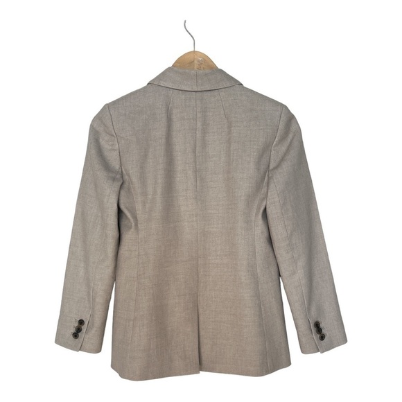 J Crew Parke Linen Blend Jacket Flax Color Size 0P - Picture 2 of 8